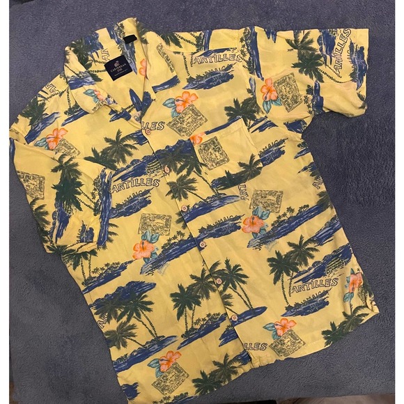 Caribbean Joe Hawaiian Button Up‎ Shirt size XXL - Picture 1 of 8